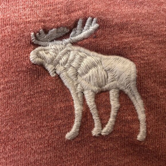 Abercrombie & Fitch Women's T-Shirt Large Pink Crew Neck Pullover Soft A&F Tee - Picture 9 of 11